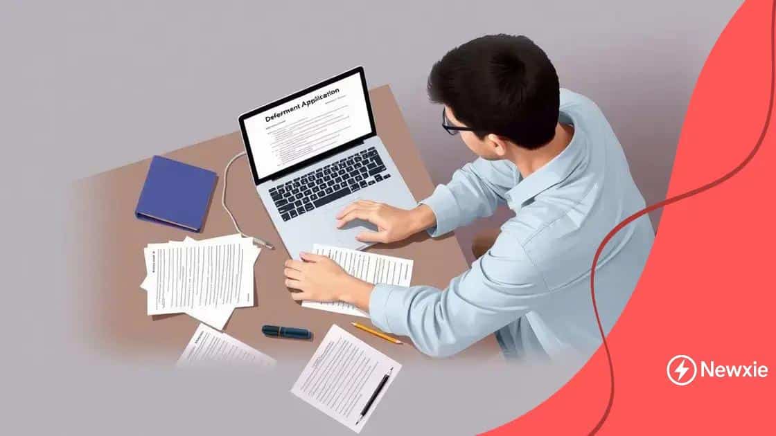How to apply for interest deferment