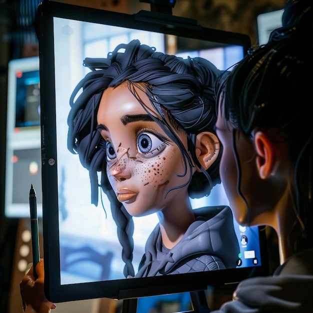 A split-screen image showcasing a character creation screen and an in-game action shot of the same character. The character creation screen highlights customization options, while the action shot shows the character using their unique abilities.