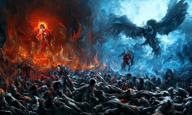A fierce battle scene in Elden Ring, featuring the player character battling a towering, grotesque boss enemy in a dark and foreboding environment. Magic spells and weapon effects are visible, creating a sense of intense action.