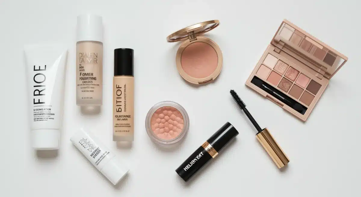 Itens essenciais de maquiagem para um look de trabalho duradouro.