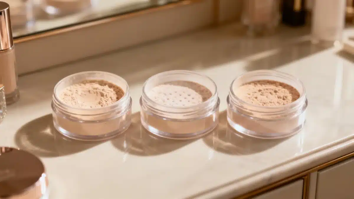 Collection of top-rated setting powders for oily skin