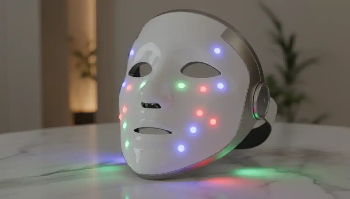 Modern LED light therapy mask for advanced skincare benefits