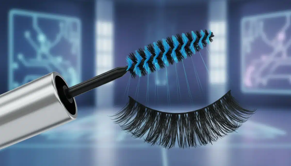 Innovative mascara wand with advanced bristle design for volume