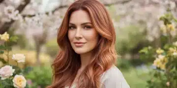 Vibrant copper hair trend for spring 2026, styled in soft waves